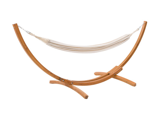 beige Hammock with Wood Stand Warm Sun Collection product image by CorLiving#color_beige