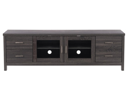 dark grey TV Cabinet with Doors for TVs up to 85" Hollywood Collection product image by CorLiving#color_dark-grey