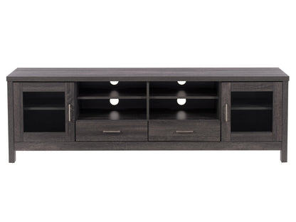 dark grey TV Cabinet with Doors for TVs up to 85" Hollywood Collection product image by CorLiving#color_dark-grey