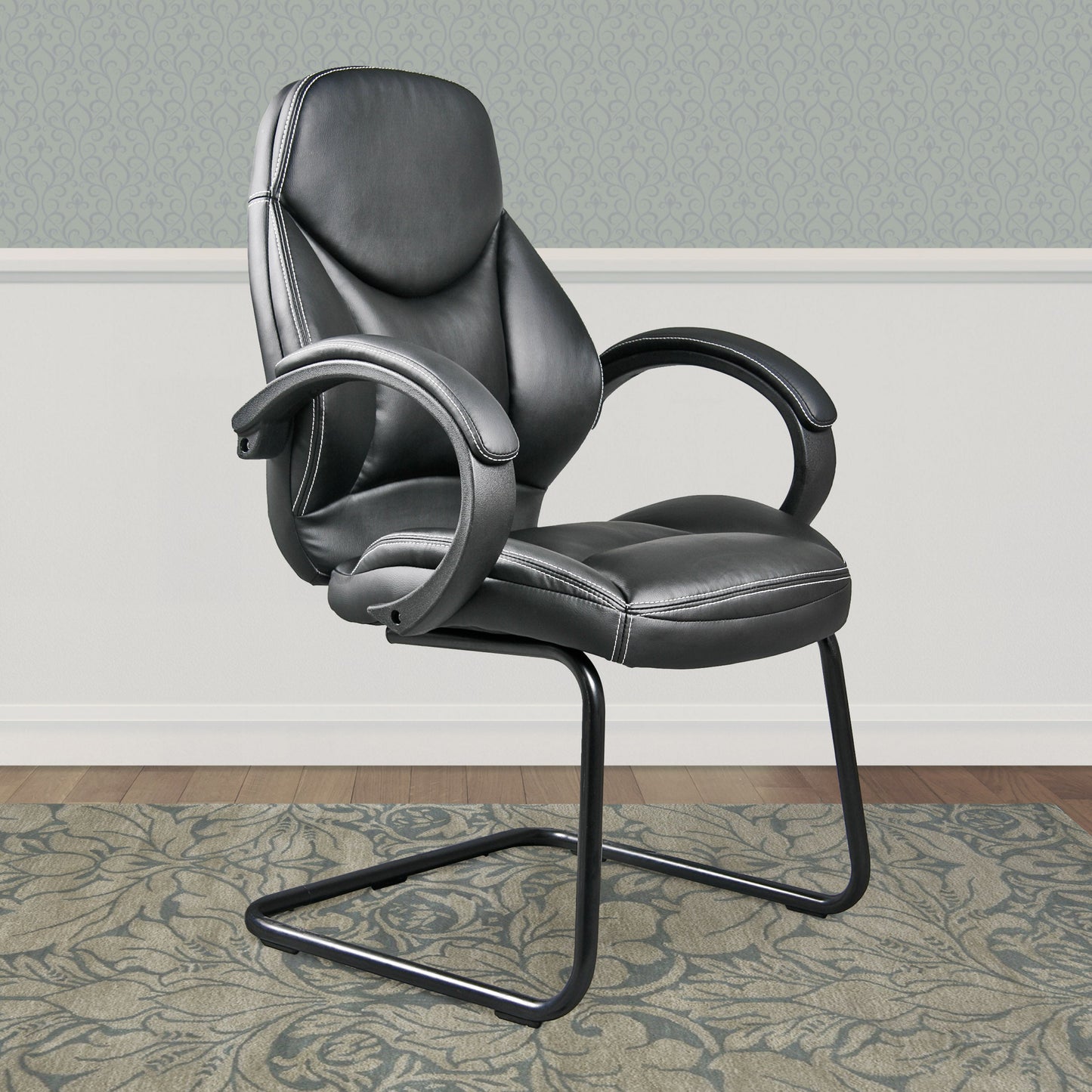 black Office Chair CorLiving Collection lifestyle scene by CorLiving#color_black
