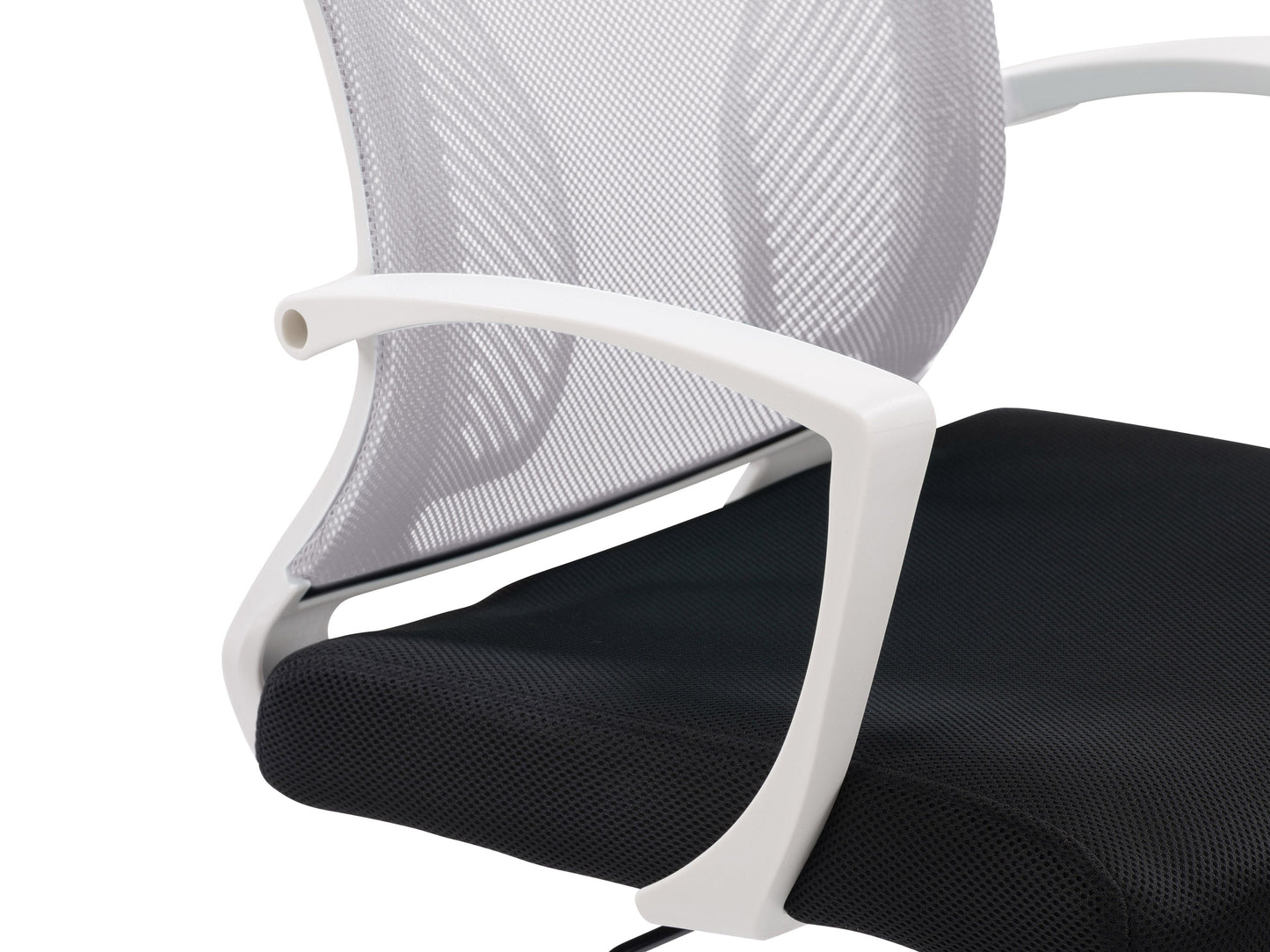 grey and black Mesh Task Chair Cooper Collection detail image by CorLiving#color_grey-and-black