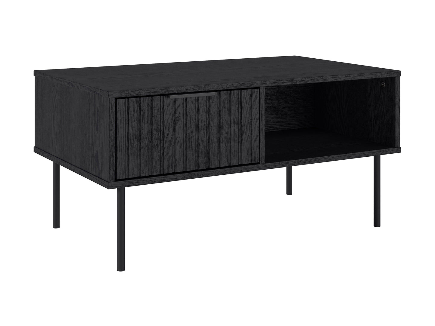 Black Fluted Coffee Table