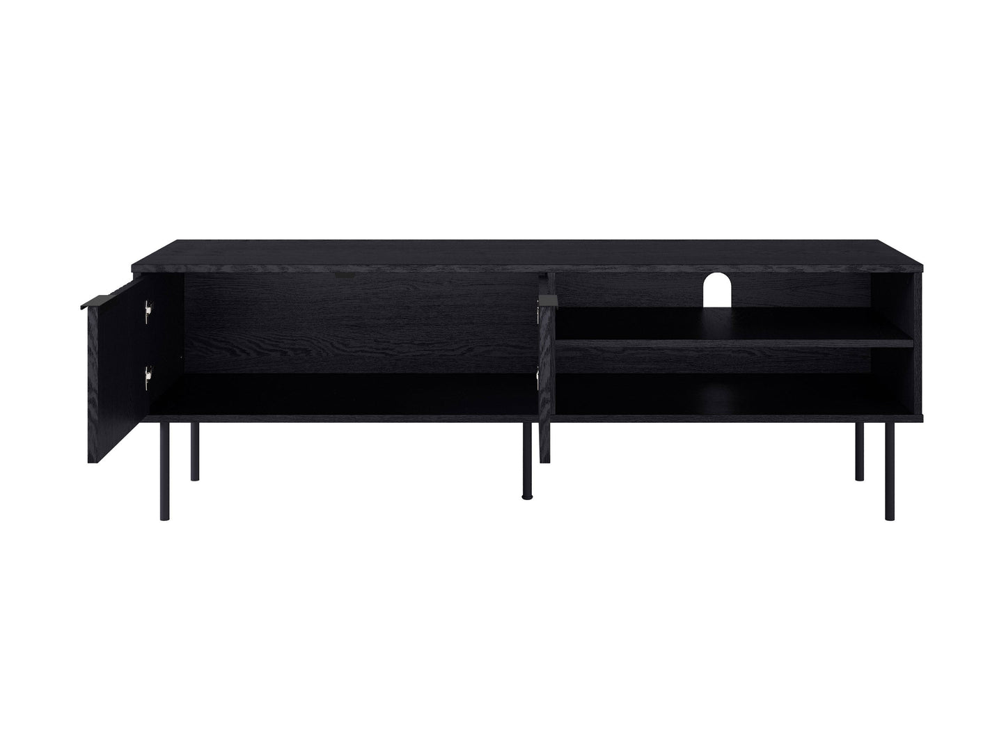 Black Fluted TV Stand