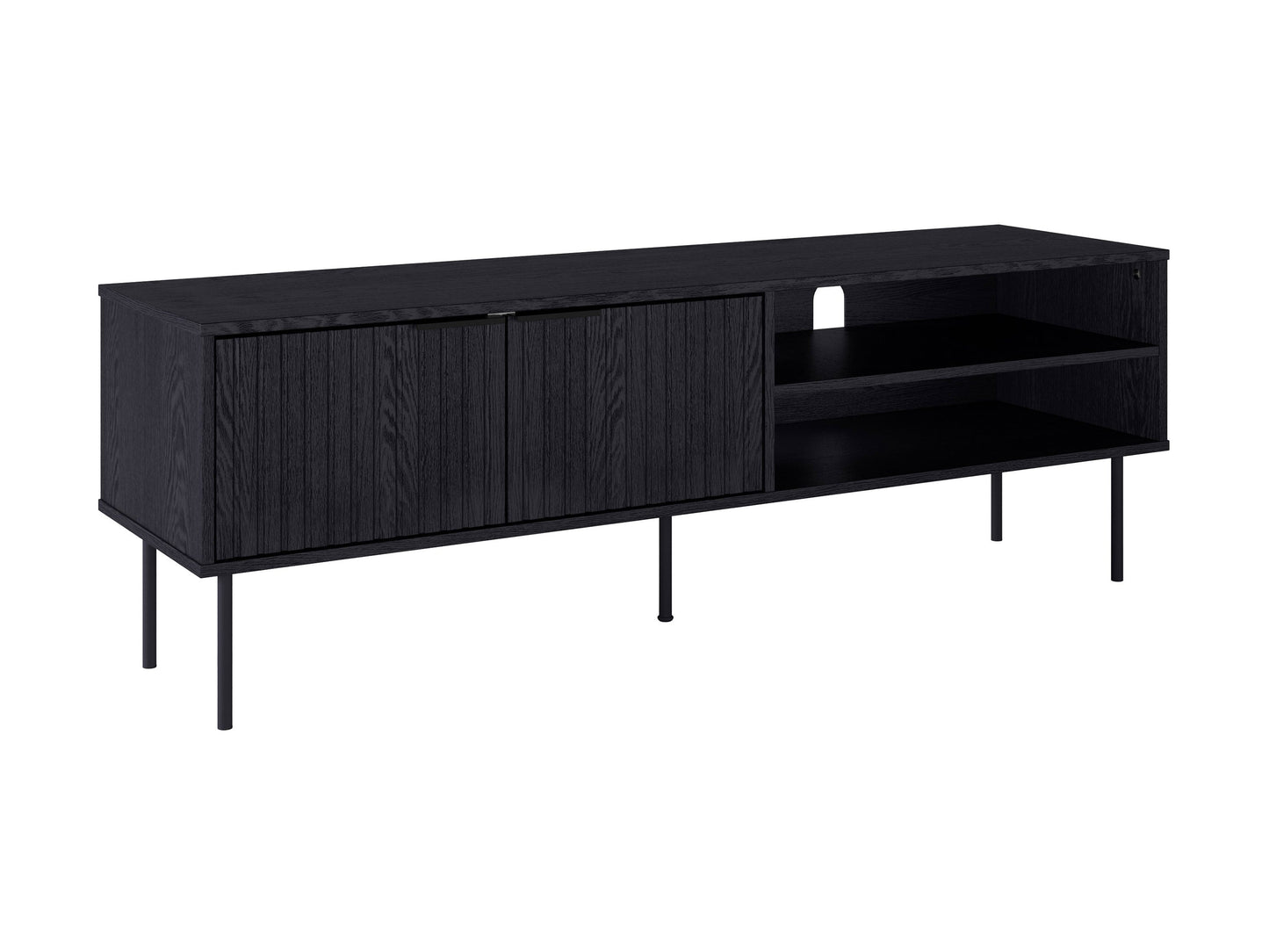 Black Fluted TV Stand