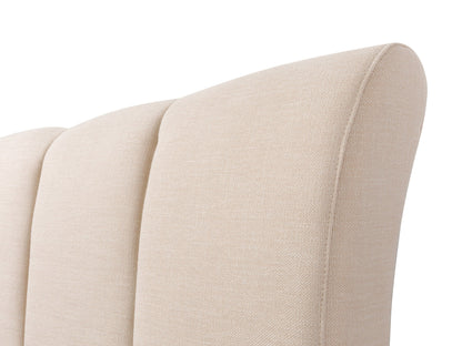 cream Channel Tufted Queen Bed Rosewell Collection detail image by CorLiving#color_cream