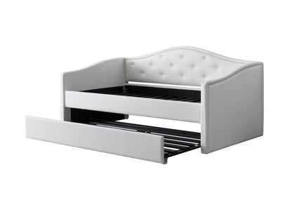 white Twin Pull Out Bed Amara Collection product image by CorLiving#color_white