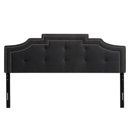 dark grey Padded Headboard, King Aspen Collection product image by CorLiving#color_dark-grey