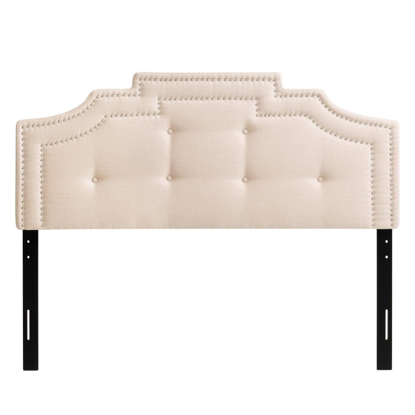 cream Padded Headboard, Full / Double Aspen Collection product image by CorLiving#color_cream