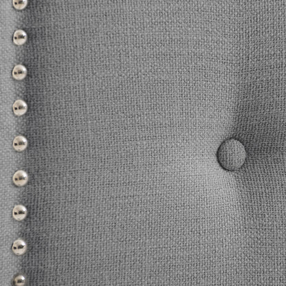 light grey Padded Headboard, Queen Aspen Collection detail image by CorLiving#color_light-grey