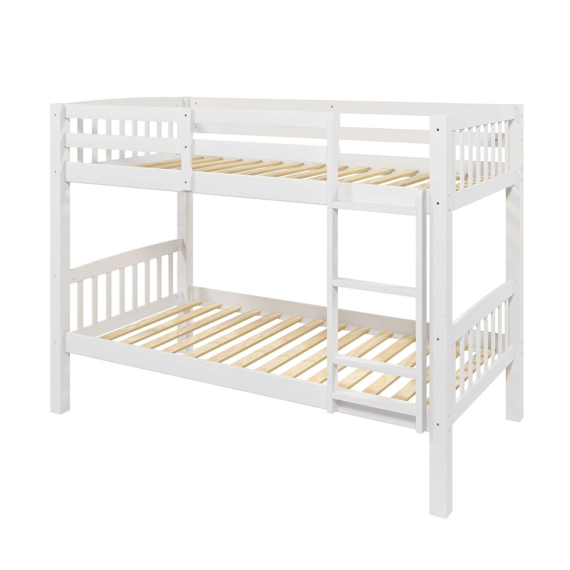 white Wooden Bunk Bed Dakota Collection product image by CorLiving#color_white