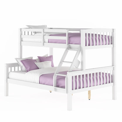 white Twin Over Full Bunk Bed Dakota Collection product image by CorLiving#color_white