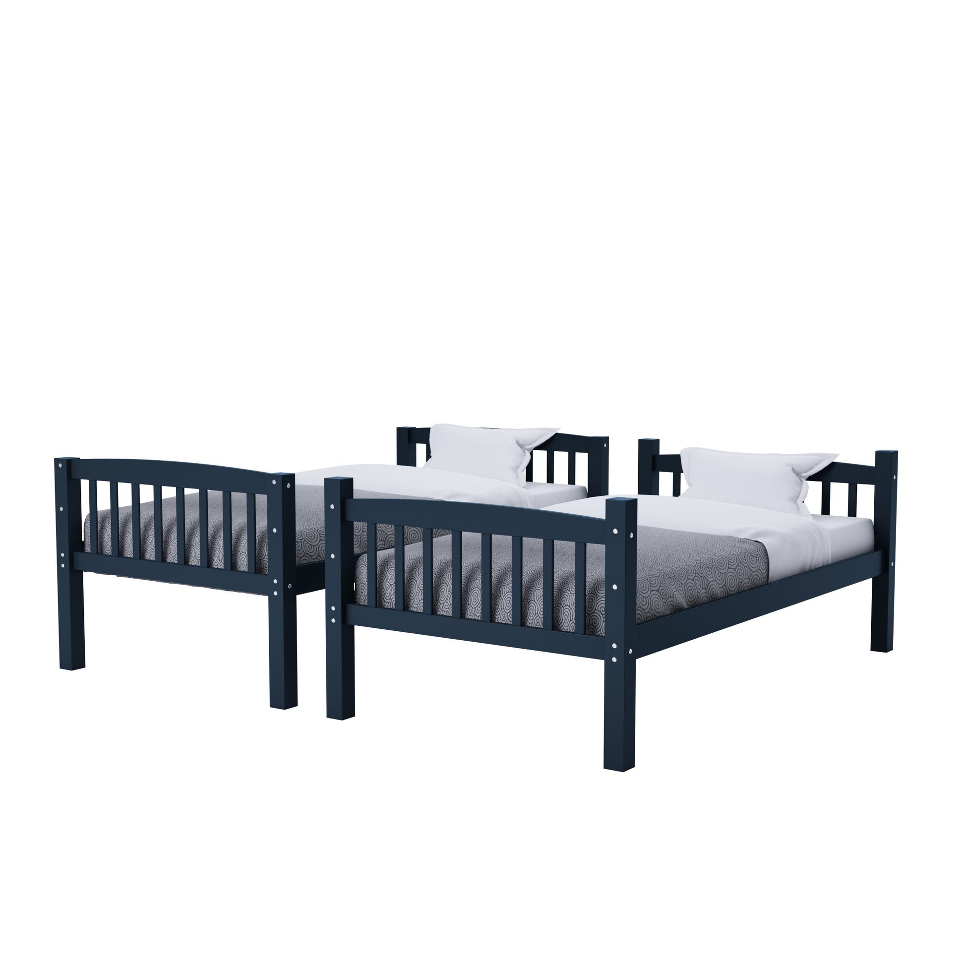 navy blue Wooden Bunk Bed Dakota Collection product image by CorLiving#color_navy-blue