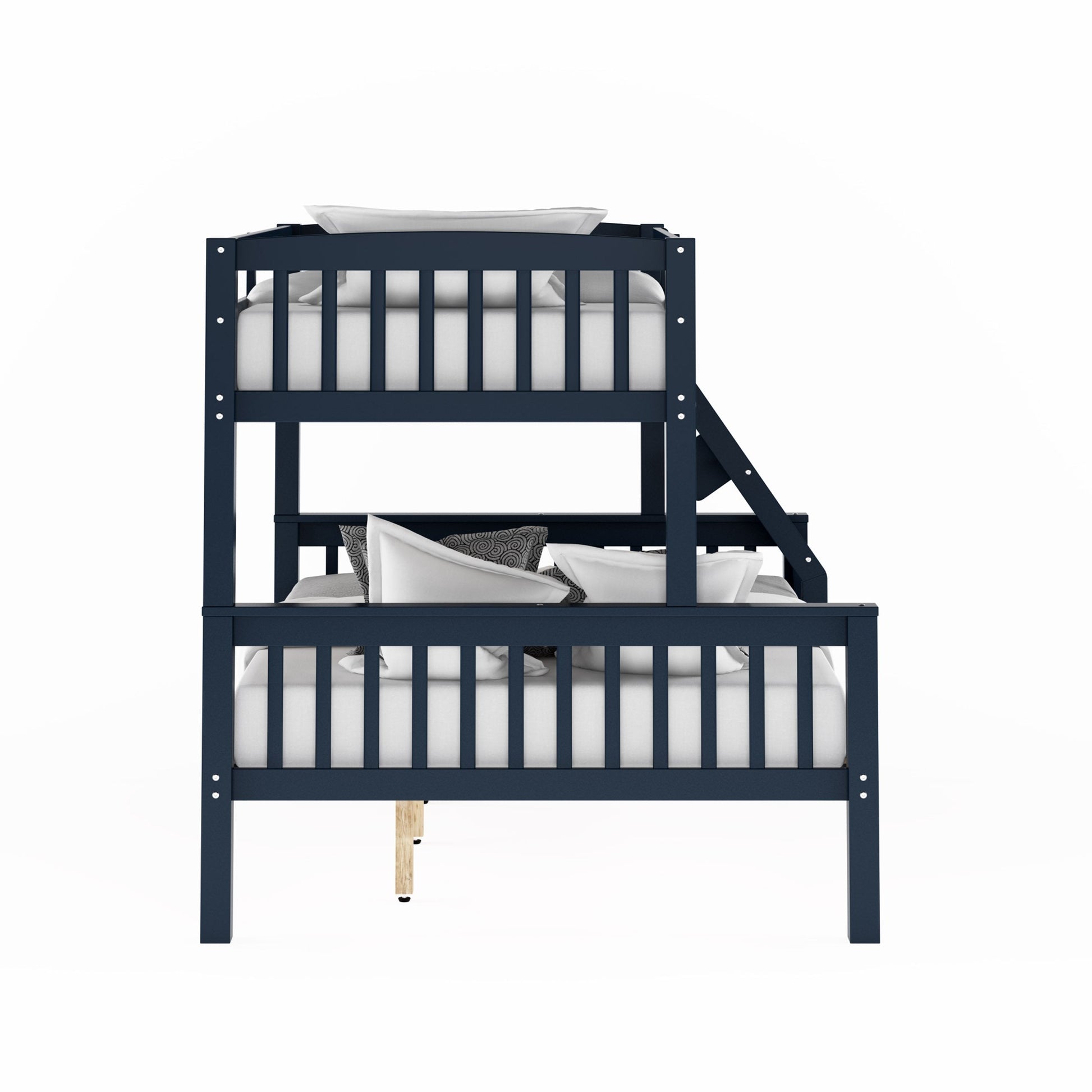 navy blue Twin Over Full Bunk Bed Dakota Collection product image by CorLiving#color_navy-blue