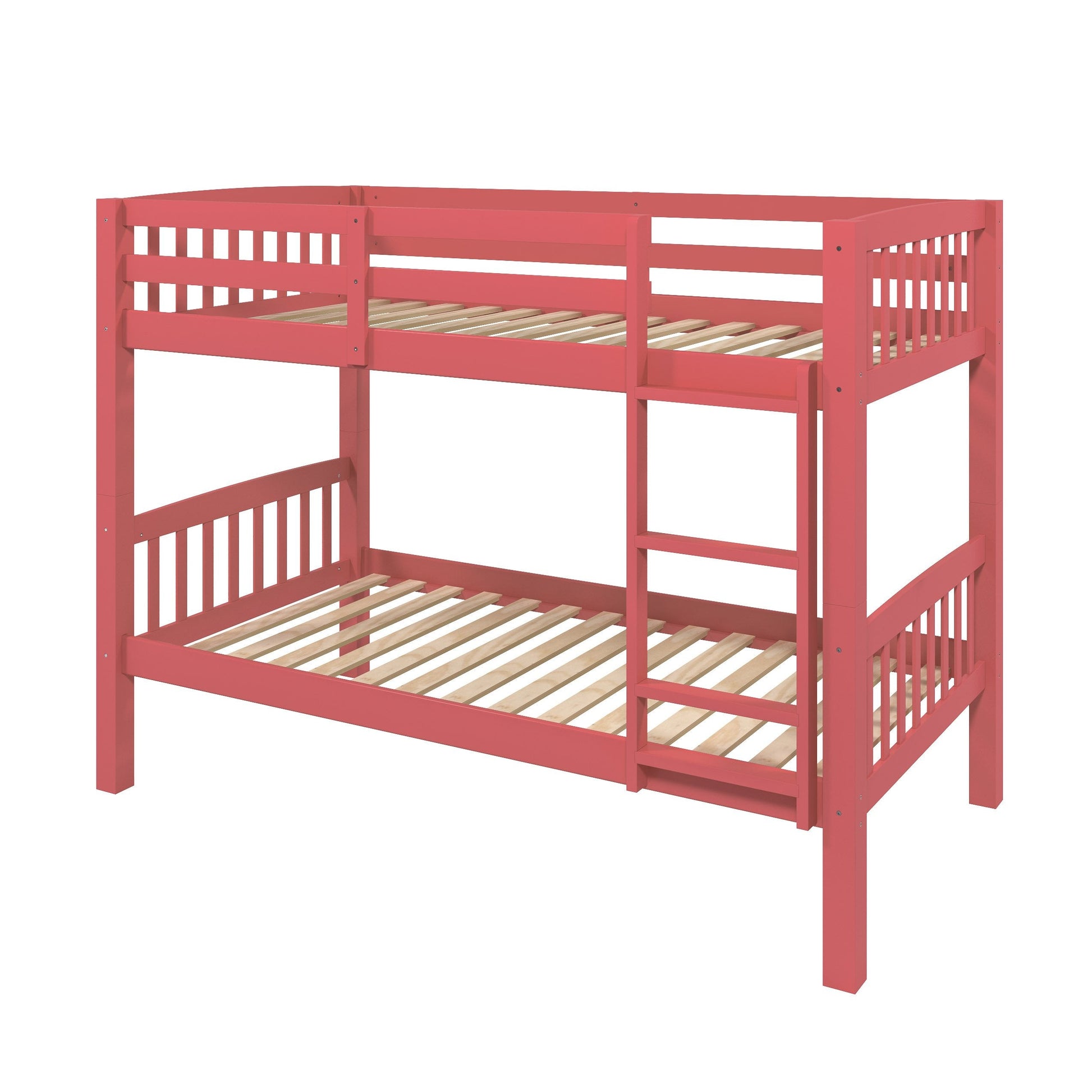 pink Wooden Bunk Bed Dakota Collection product image by CorLiving#color_pink