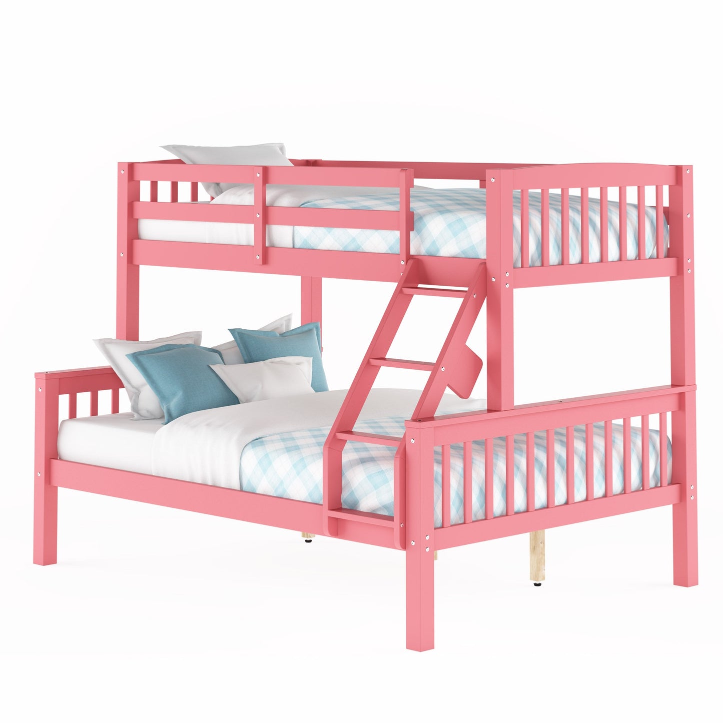 pink Twin Over Full Bunk Bed Dakota Collection product image by CorLiving#color_pink