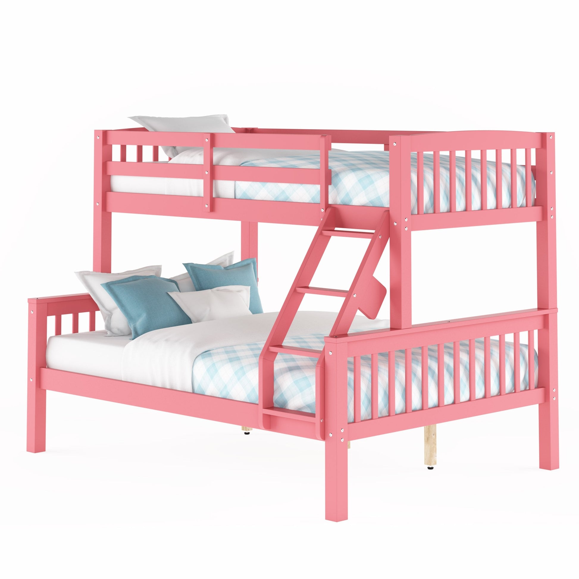 pink Twin Over Full Bunk Bed Dakota Collection product image by CorLiving#color_pink