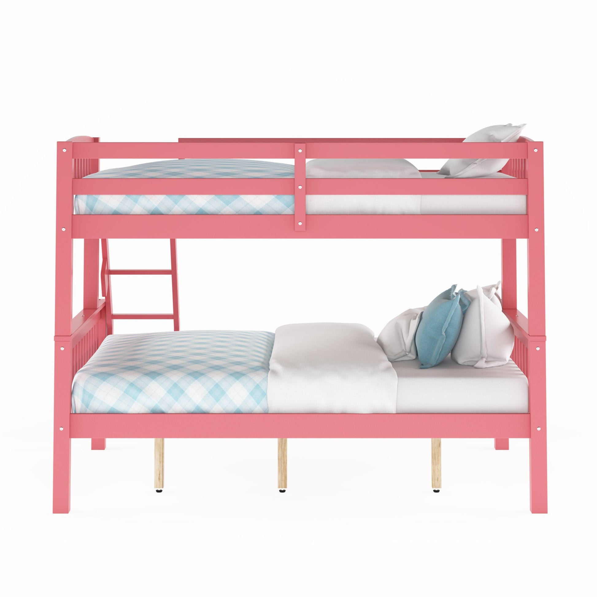 pink Twin Over Full Bunk Bed Dakota Collection product image by CorLiving#color_pink