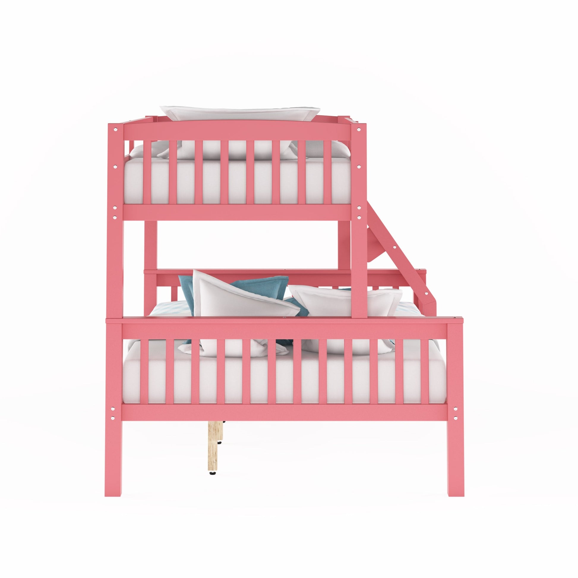pink Twin Over Full Bunk Bed Dakota Collection product image by CorLiving#color_pink