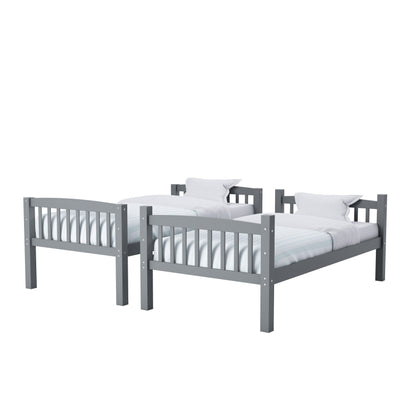 grey Wooden Bunk Bed Dakota Collection product image by CorLiving#color_grey