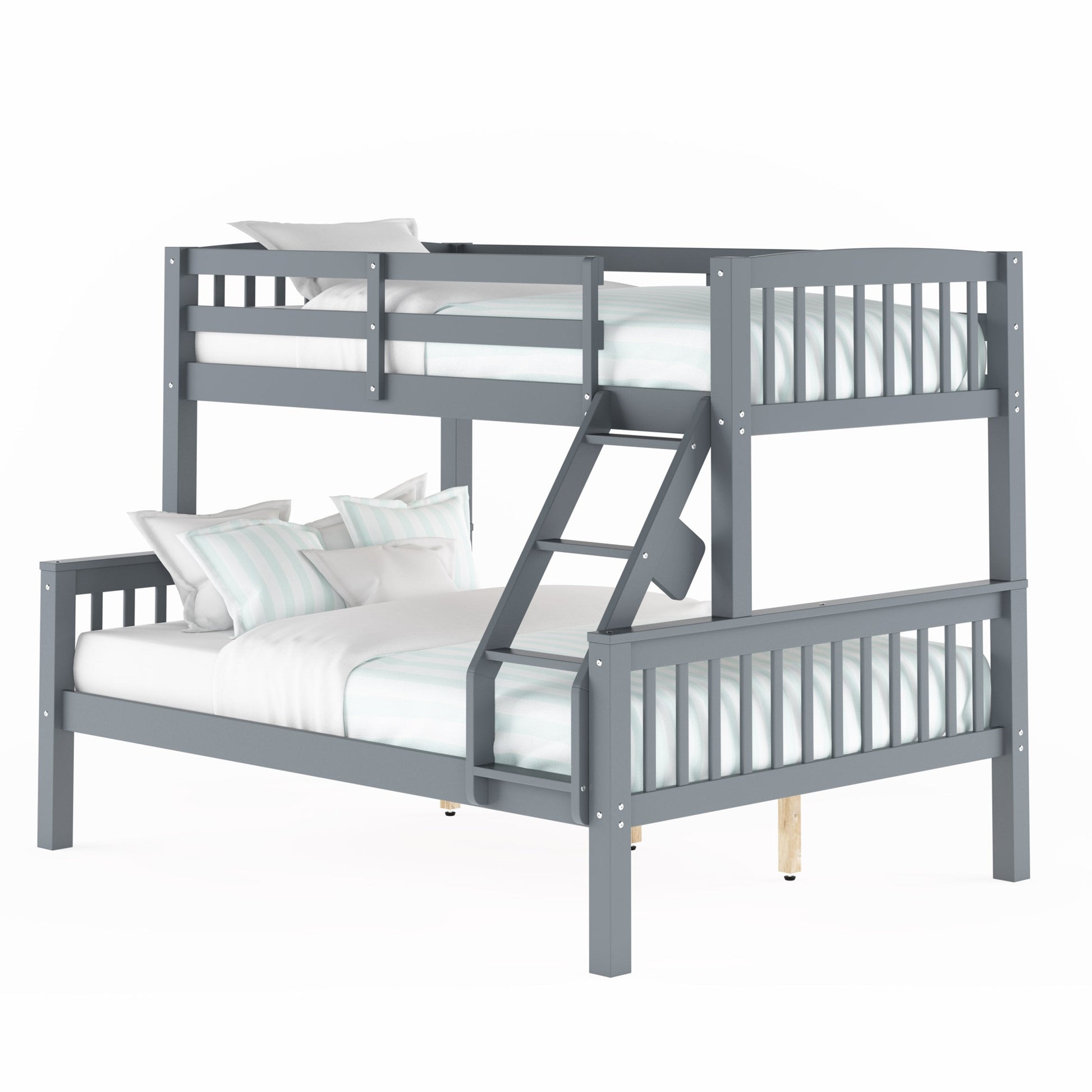 grey Twin Over Full Bunk Bed Dakota Collection product image by CorLiving#color_grey