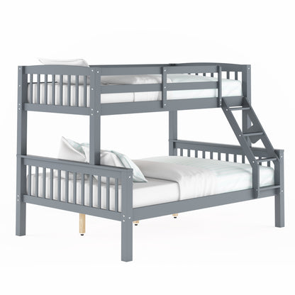 grey Twin Over Full Bunk Bed Dakota Collection product image by CorLiving#color_grey