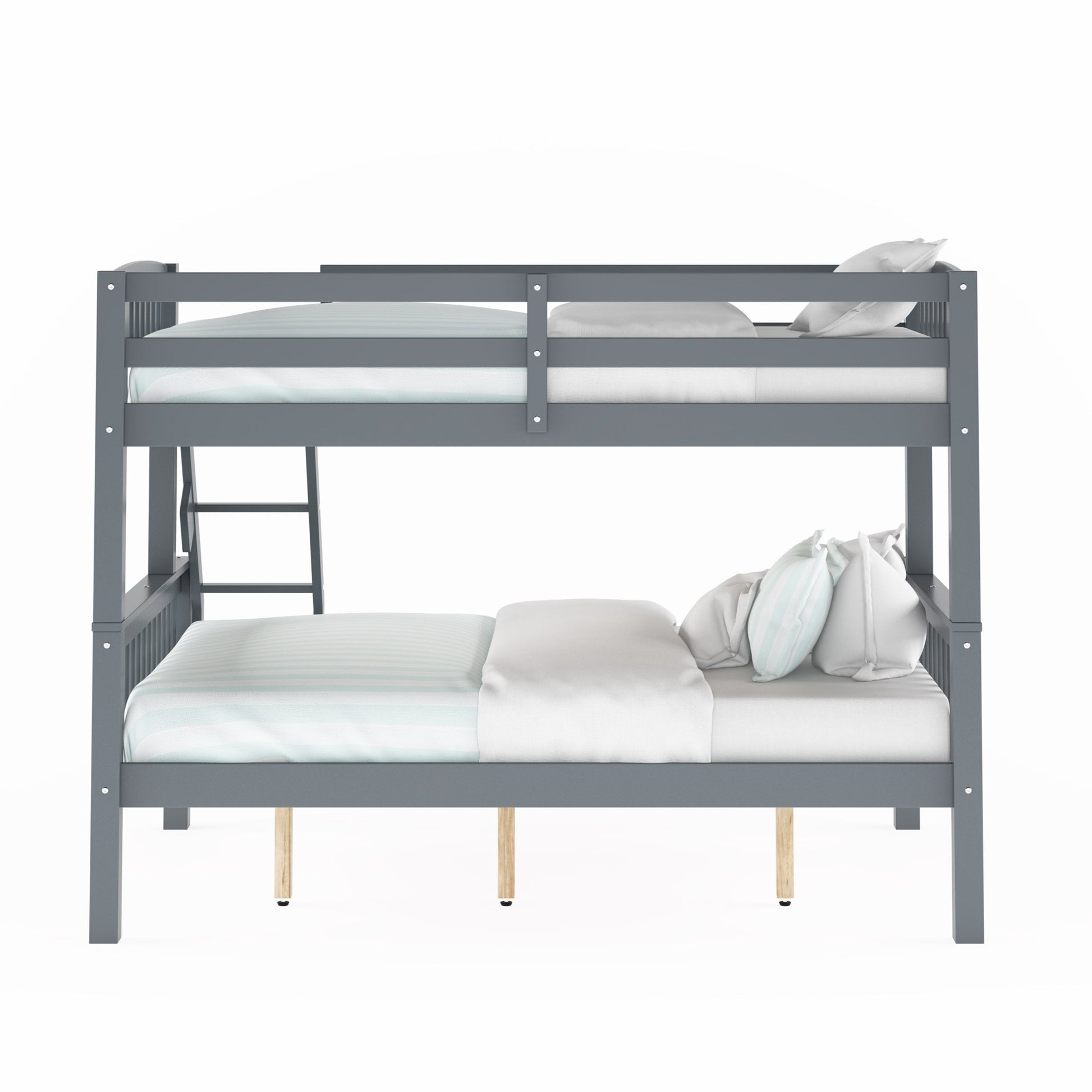 grey Twin Over Full Bunk Bed Dakota Collection product image by CorLiving#color_grey