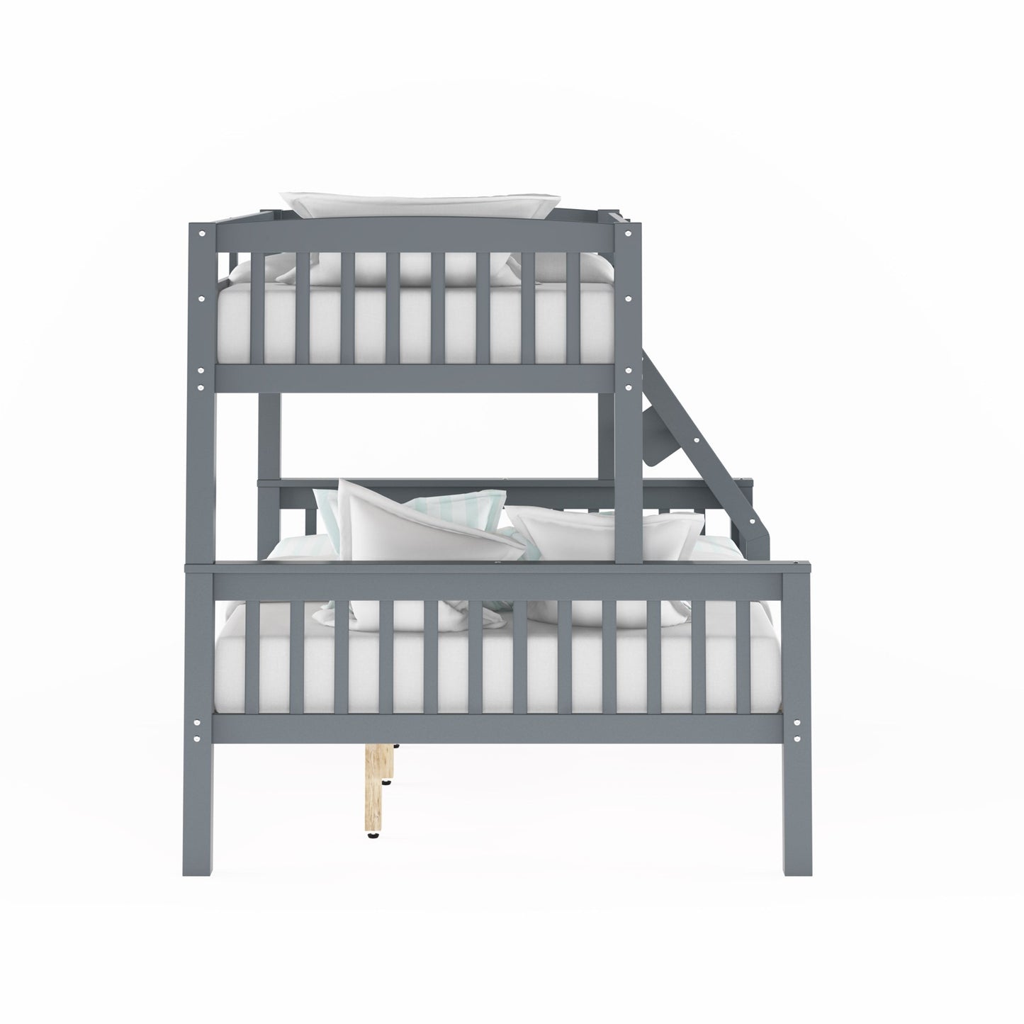 grey Twin Over Full Bunk Bed Dakota Collection product image by CorLiving#color_grey
