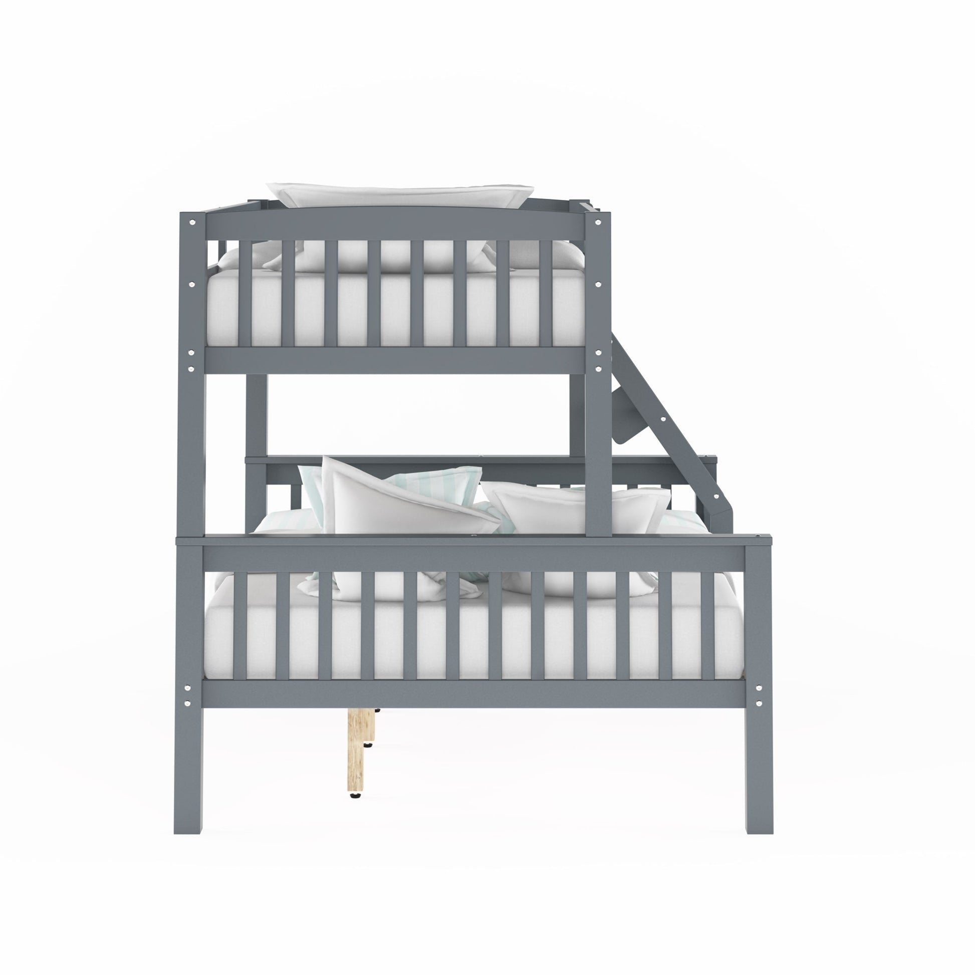 grey Twin Over Full Bunk Bed Dakota Collection product image by CorLiving#color_grey