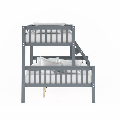 grey Twin Over Full Bunk Bed Dakota Collection product image by CorLiving#color_grey