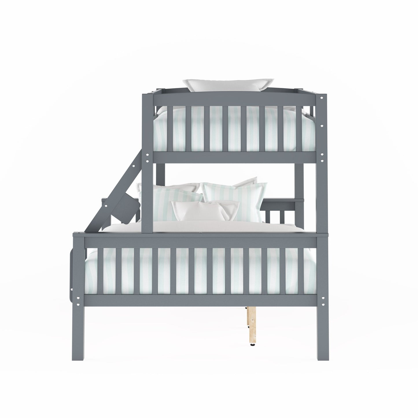 grey Twin Over Full Bunk Bed Dakota Collection product image by CorLiving#color_grey