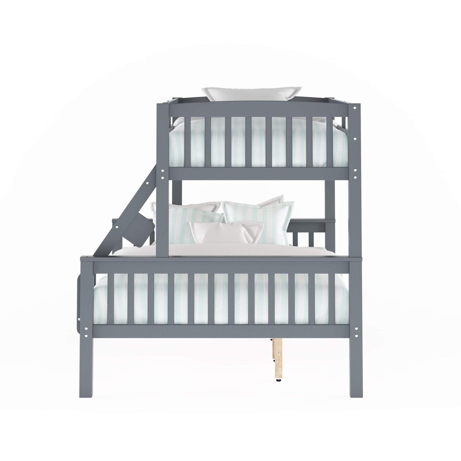 grey Twin Over Full Bunk Bed Dakota Collection product image by CorLiving#color_grey