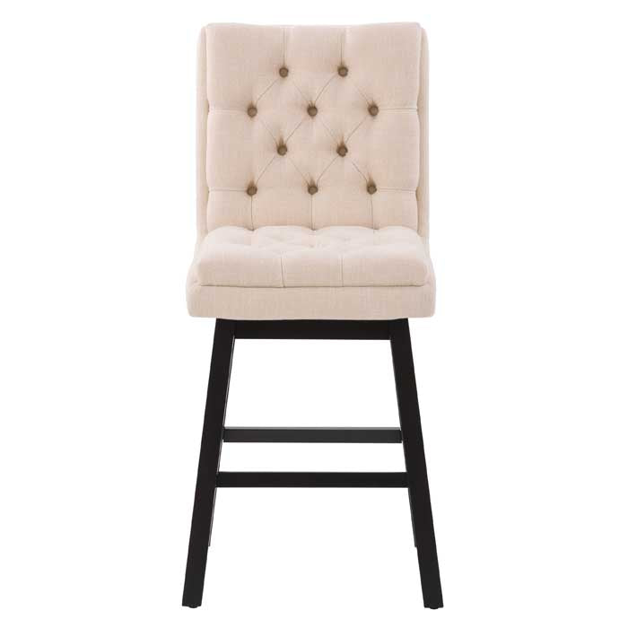 beige and dark brown Cushioned Bar Stools Set of 2 Leilani Collection product image by CorLivin#color_dpt-beige