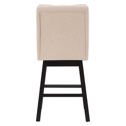 beige and dark brown Cushioned Bar Stools Set of 2 Leilani Collection product image by CorLivin#color_dpt-beige