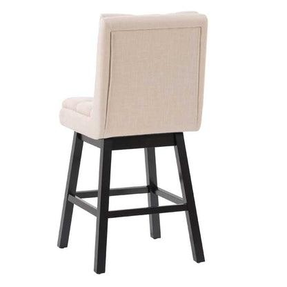 beige and dark brown Cushioned Bar Stools Set of 2 Leilani Collection product image by CorLivin#color_dpt-beige