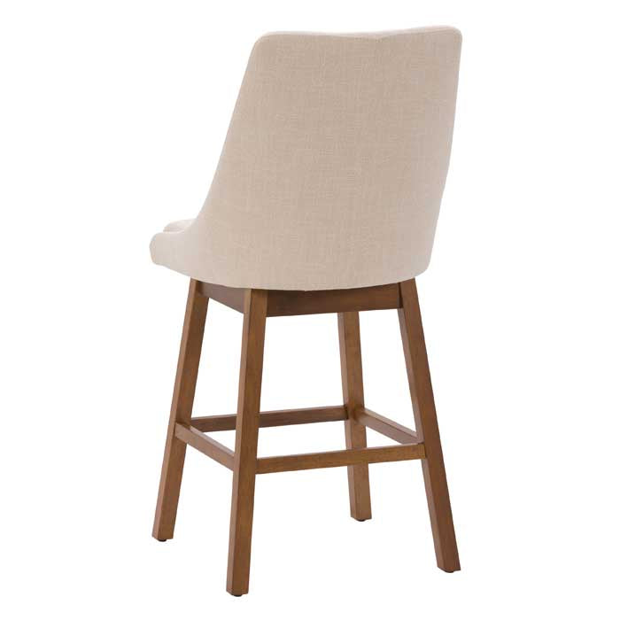 beige and brown High Back Bar Stools Set of 2 Luca Collection product image by CorLiving#color_dpt-beige