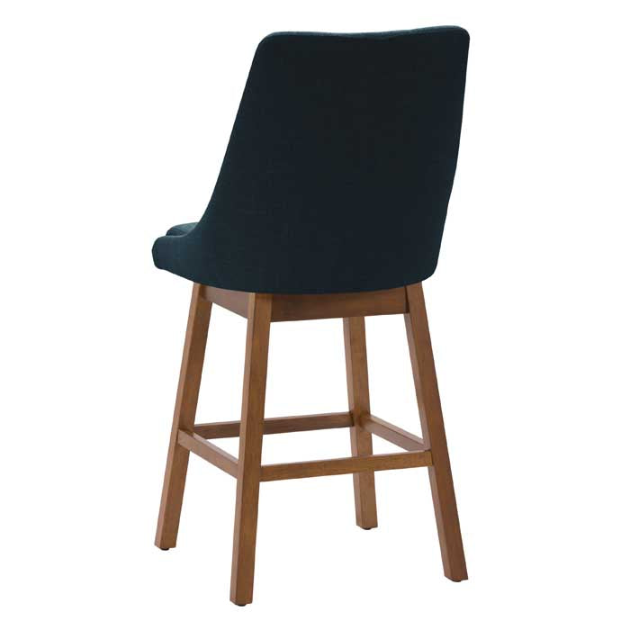 navy blue and brown High Back Bar Stools Set of 2 Luca Collection product image by CorLiving#color_dpt-blue