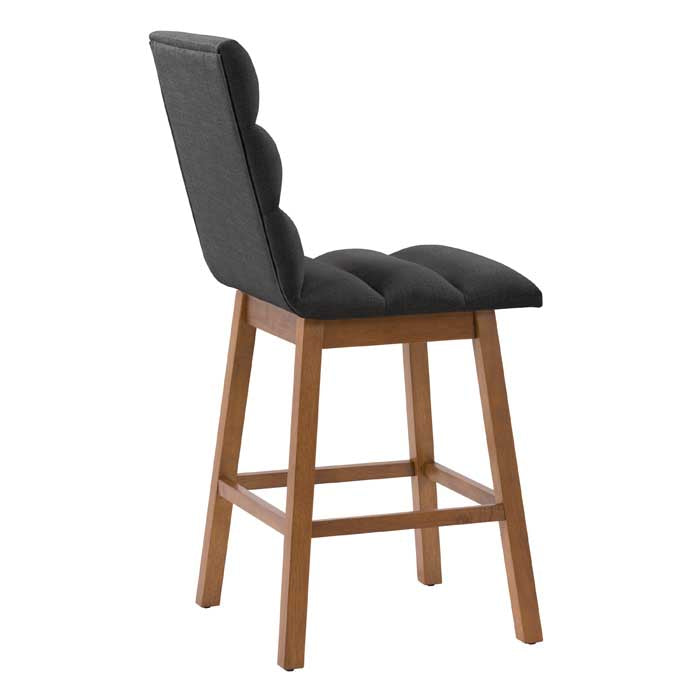 dark grey and brown Wood Bar Stools Set of 2 Lilibet Collection product image by CorLiving#color_dpt-dark-grey