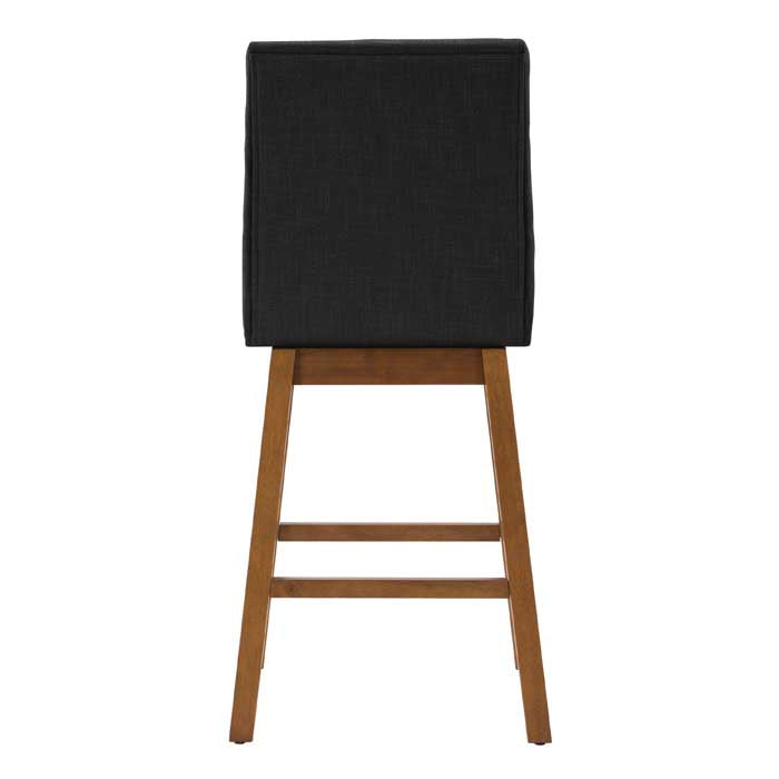 dark grey and brown Wood Bar Stools Set of 2 Lilibet Collection product image by CorLiving#color_dpt-dark-grey