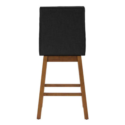 dark grey and brown Wood Bar Stools Set of 2 Lilibet Collection product image by CorLiving#color_dpt-dark-grey