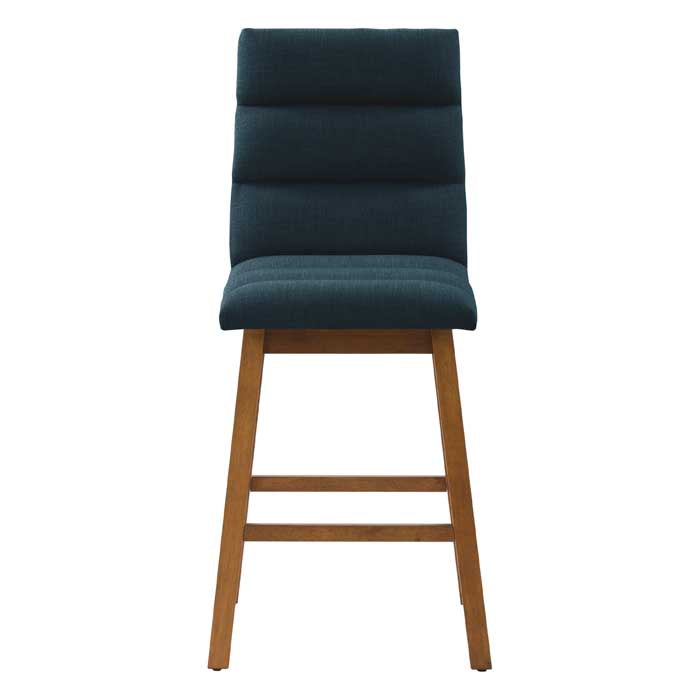 navy blue and brown Wood Bar Stools Set of 2 Lilibet Collection product image by CorLiving#color_dpt-blue