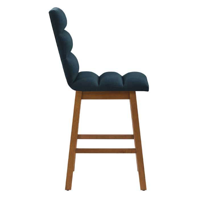 navy blue and brown Wood Bar Stools Set of 2 Lilibet Collection product image by CorLiving#color_dpt-blue