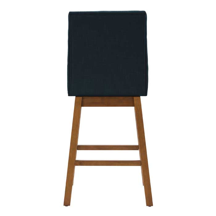 navy blue and brown Wood Bar Stools Set of 2 Lilibet Collection product image by CorLiving#color_dpt-blue