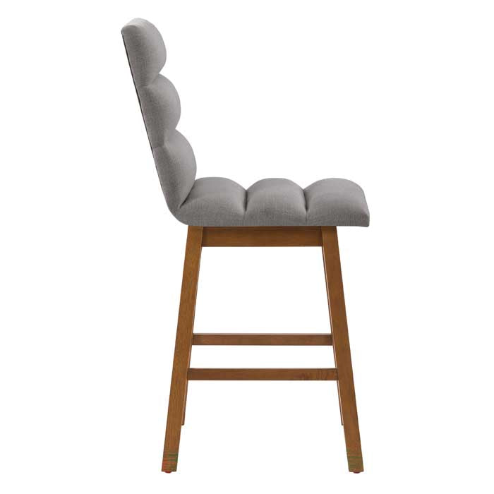 light grey and brown Wood Bar Stools Set of 2 Lilibet Collection product image by CorLiving#color_dpt-grey