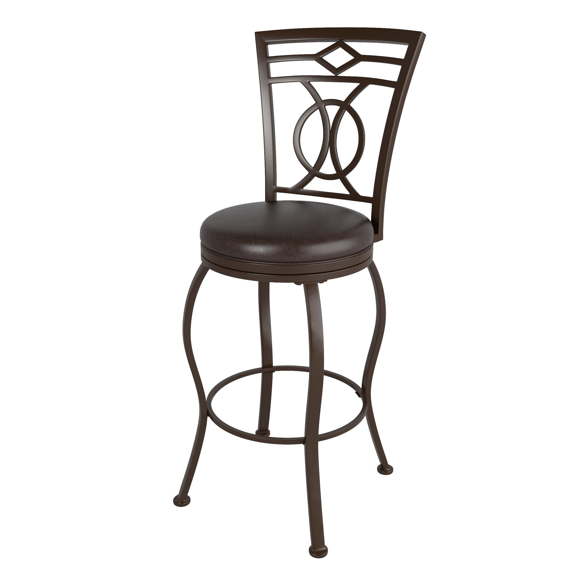 dark brown Metal Bar Stool Bar Height Jericho Collection product image by CorLiving#color_dark-brown