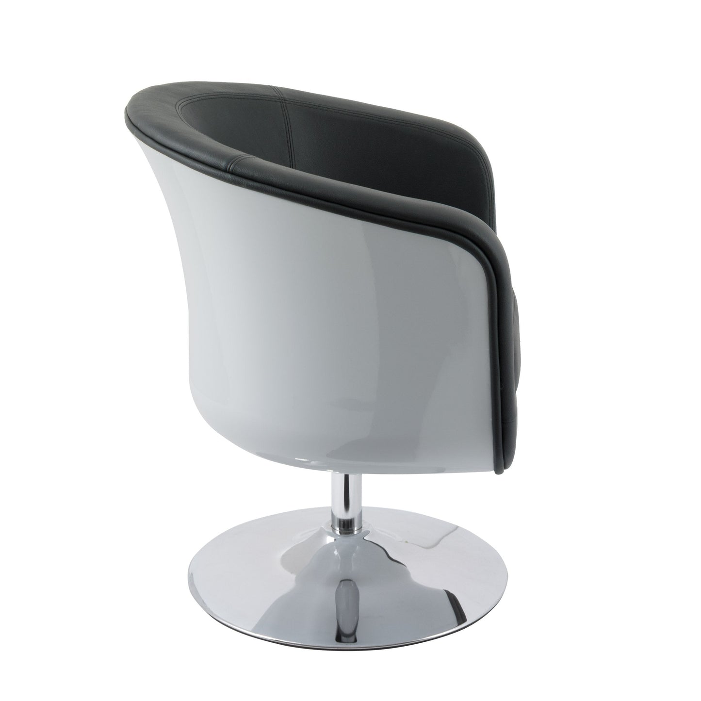 black Swivel Barrel Chair CorLiving Collection product image by CorLiving#color_black