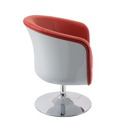 red Swivel Barrel Chair CorLiving Collection product image by CorLiving#color_red