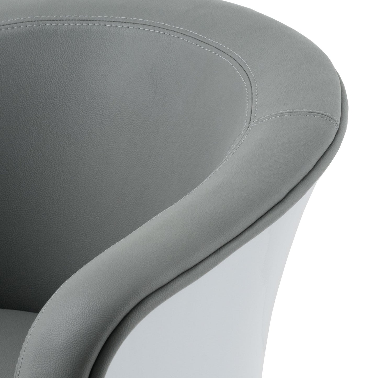 grey Swivel Barrel Chair CorLiving Collection detail image by CorLiving#color_grey