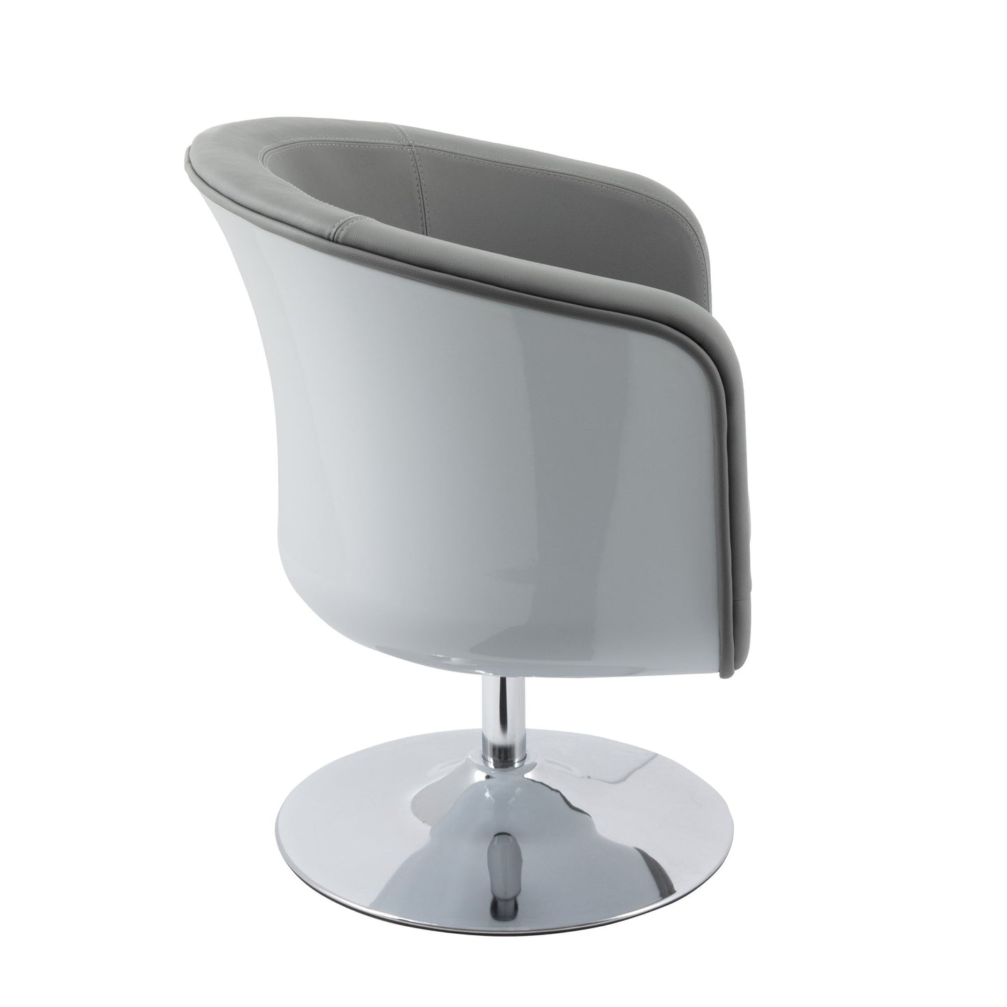 grey Swivel Barrel Chair CorLiving Collection product image by CorLiving#color_grey