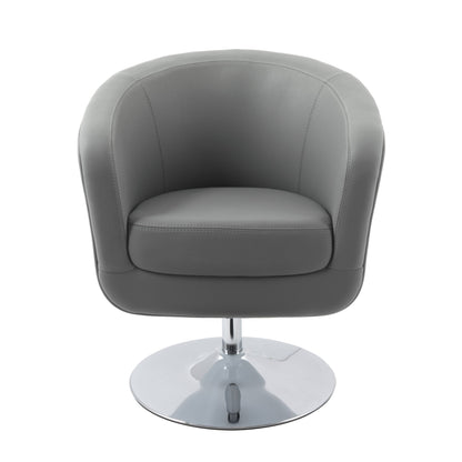 grey Swivel Barrel Chair CorLiving Collection product image by CorLiving#color_grey