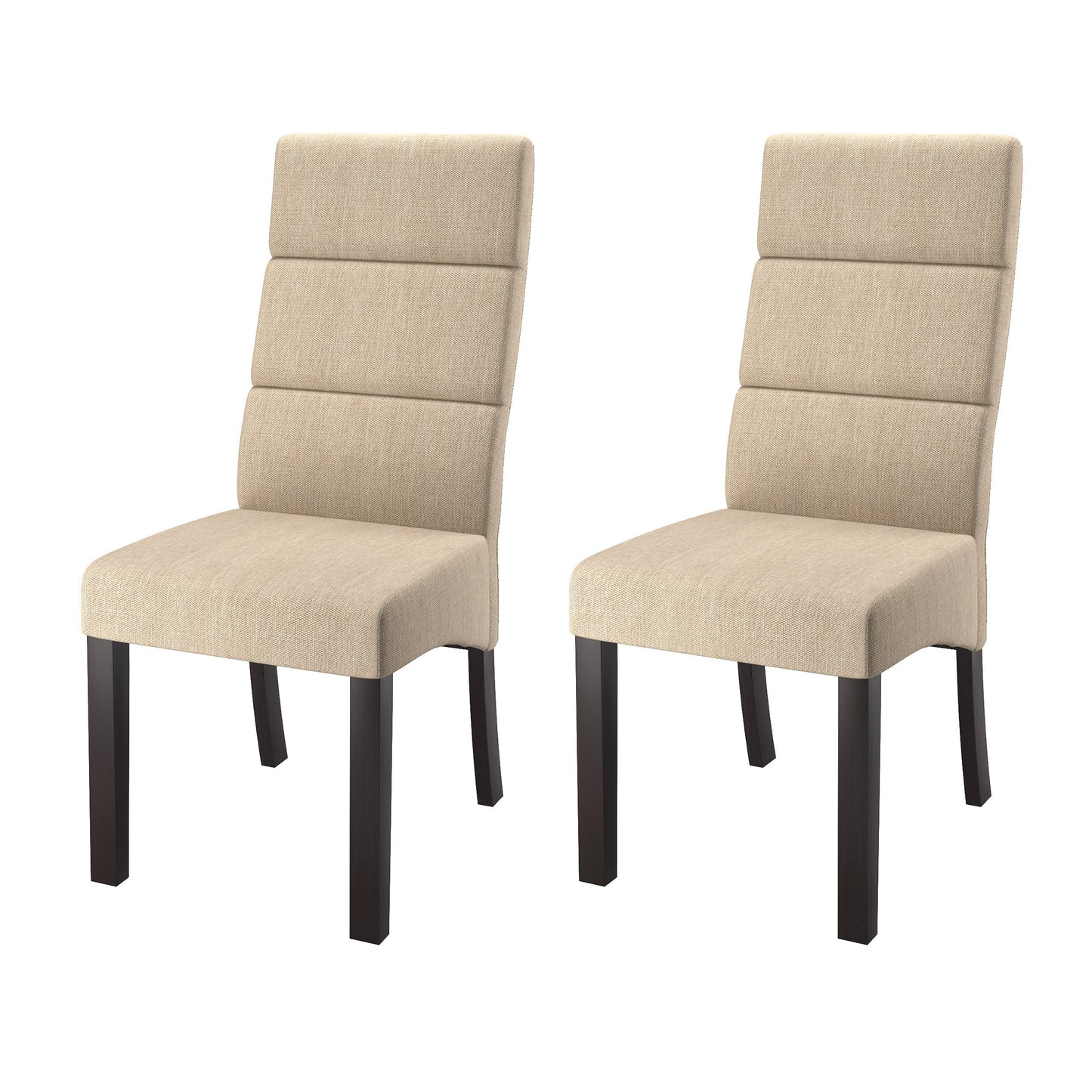 off white Cushioned Dining Chairs, Set of 2 CorLiving Collection product image by CorLiving#color_off-white